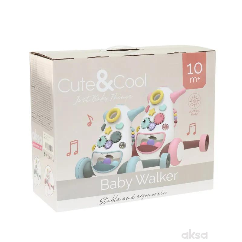 Cute&Cool guralica za bebe roze 