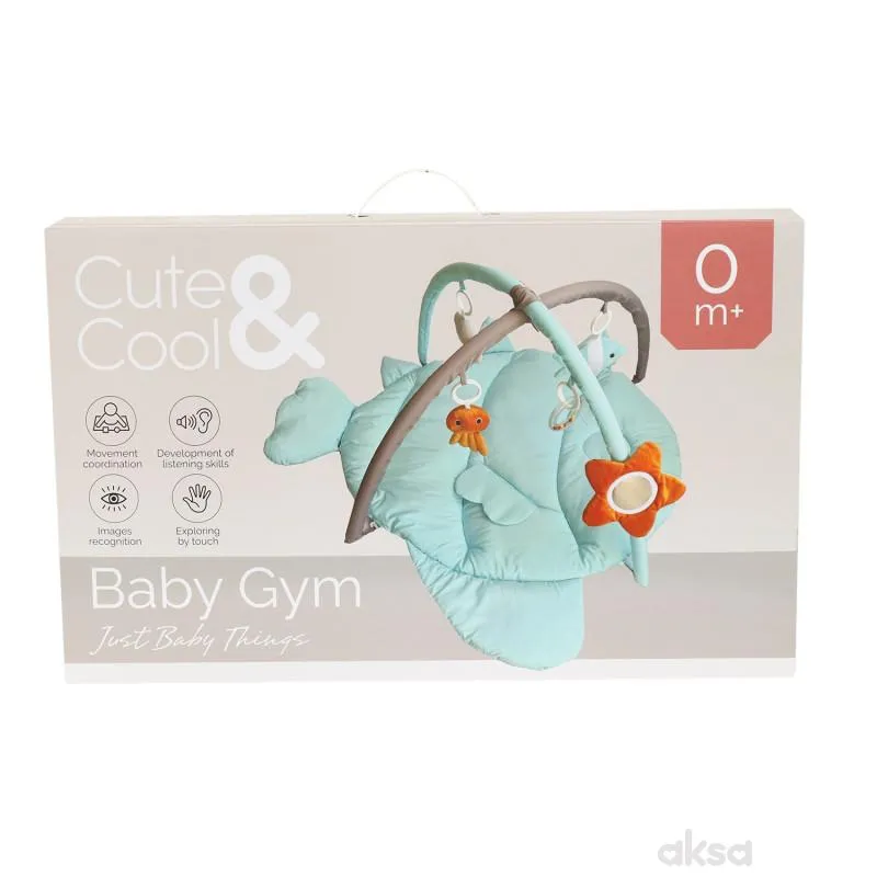 Cute&Cool gimnastika za bebe morski svet plava 