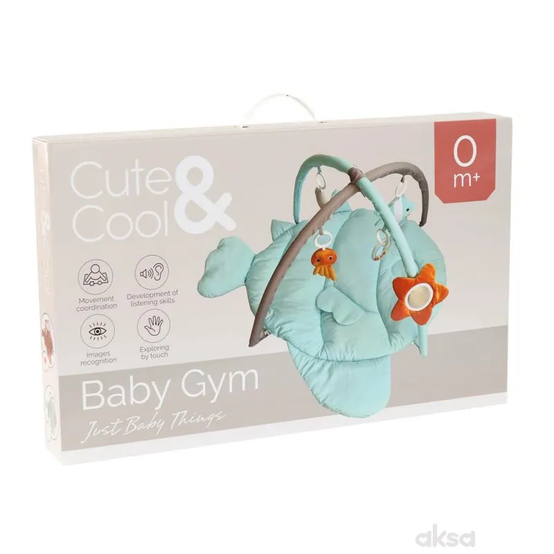 Cute&Cool gimnastika za bebe morski svet plava 