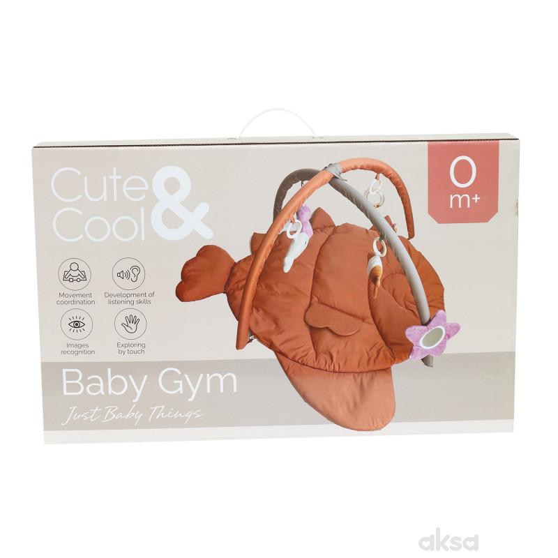 Cute&Cool gimnastika za bebe morski svet braon 