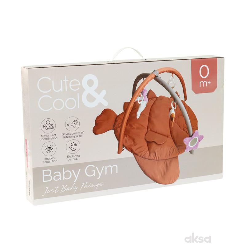 Cute&Cool gimnastika za bebe morski svet braon 