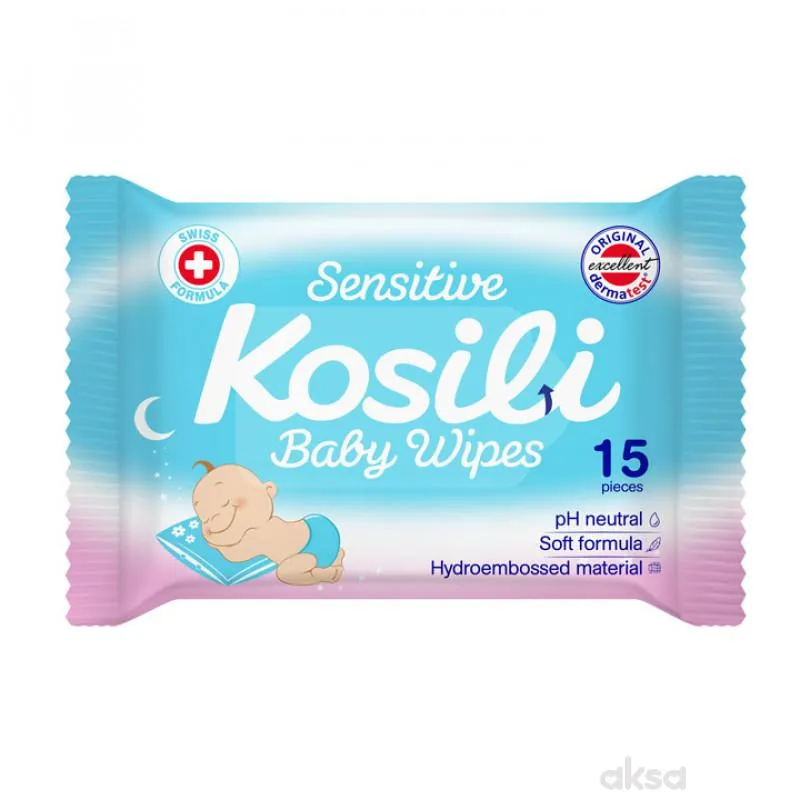 Kosili baby vlažne maramice plave 15/1