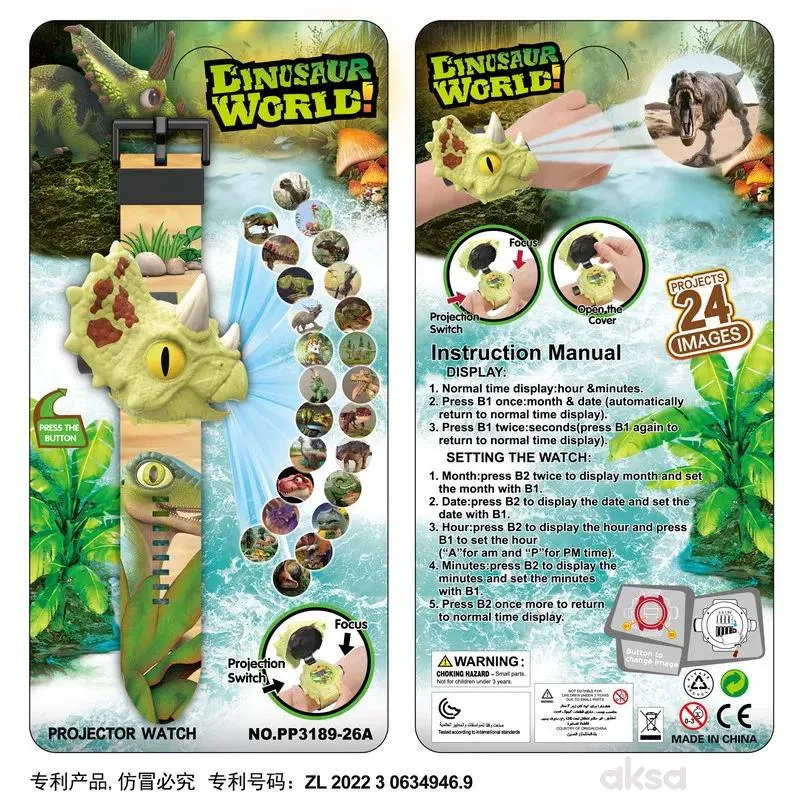 HK Mini projektor sat, dinosaurus 