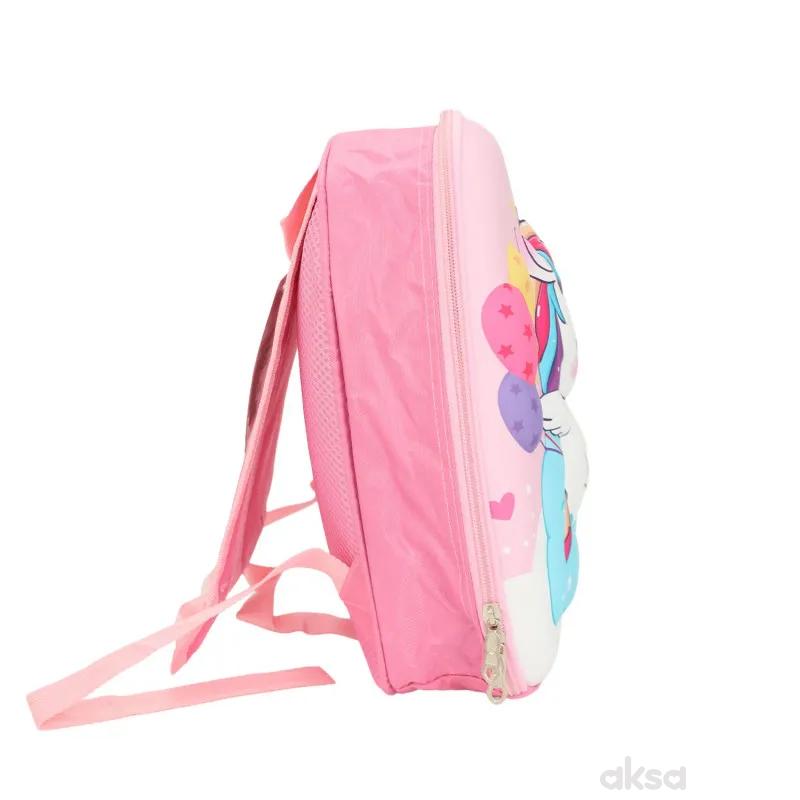 Cute&Cool dečiji ranac 3D jednorog svetlo roze 