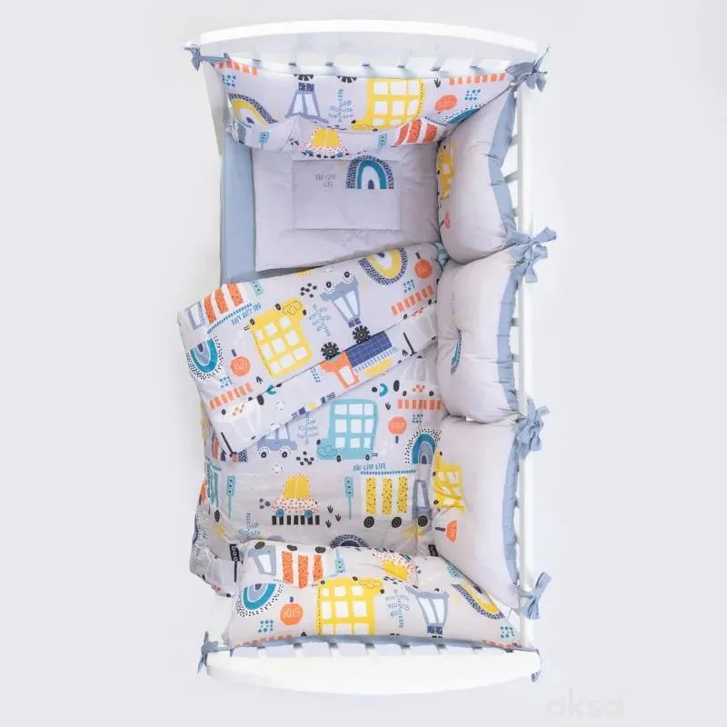 Stefan punjena posteljina Big city, 60x120cm 