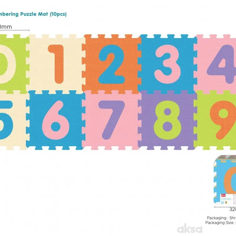 Sunta podne puzzle brojevi, 10 kom 