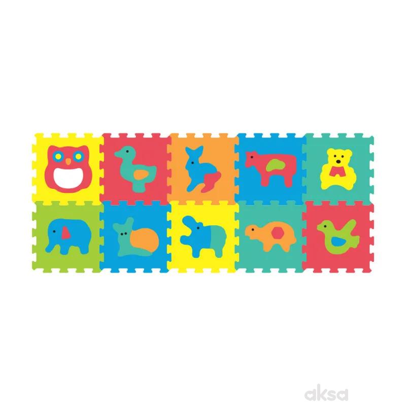 Sunta podne puzzle životinje sa ogledalom, 10 kom 