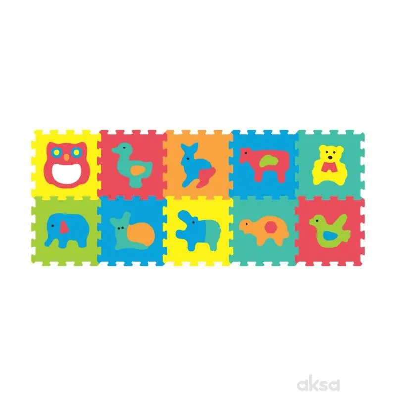 Sunta podne puzzle životinje sa ogledalom, 10 kom 