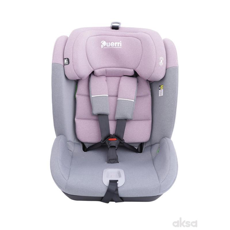 Puerri auto sedište MaxSafe (76-150cm), pink/grey 