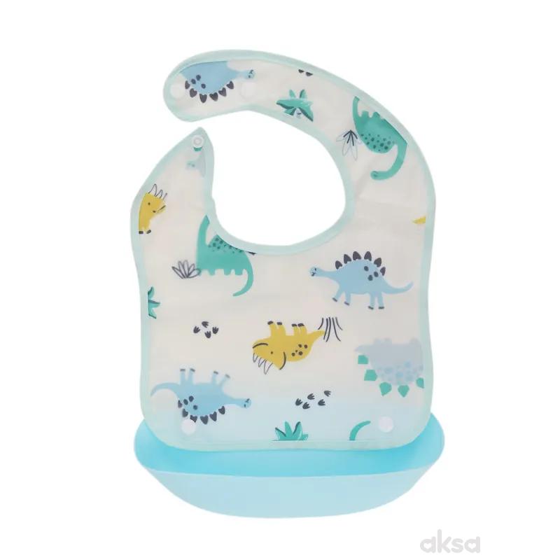 Baby Chef siperak sa silikonskim džepom, dino 