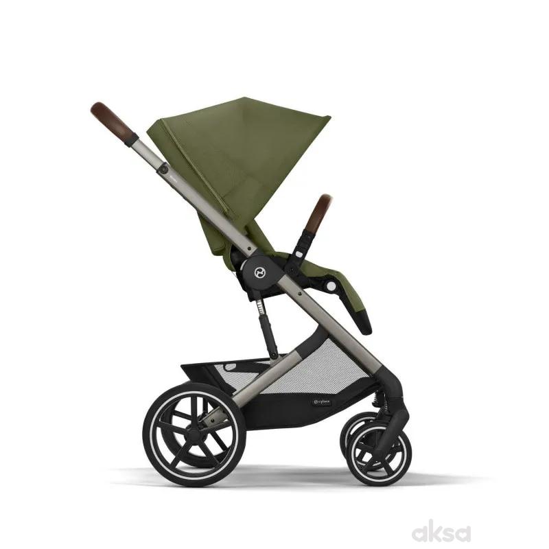 Cybex kolica Balios S Lux, Moss Green (taupe ram) 