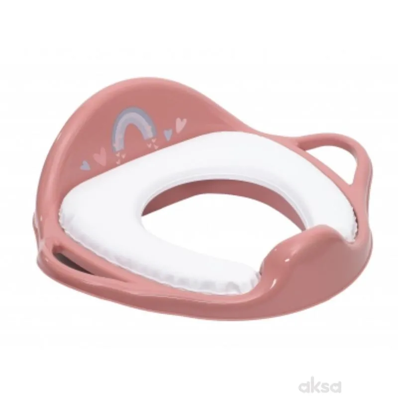 Tega meki adapter za wc šolju Meteo, old rose 