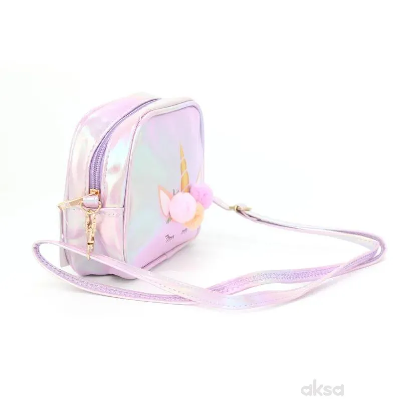 Cute&Cool torbica jednorog, metalik ljubičasta 