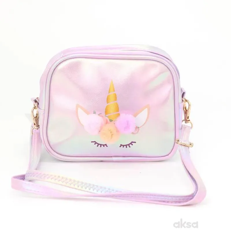 Cute&Cool torbica jednorog, metalik ljubičasta 