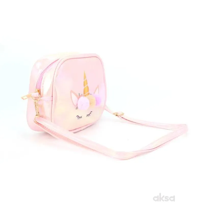 Cute&Cool torbica jednorog, metalik roze 