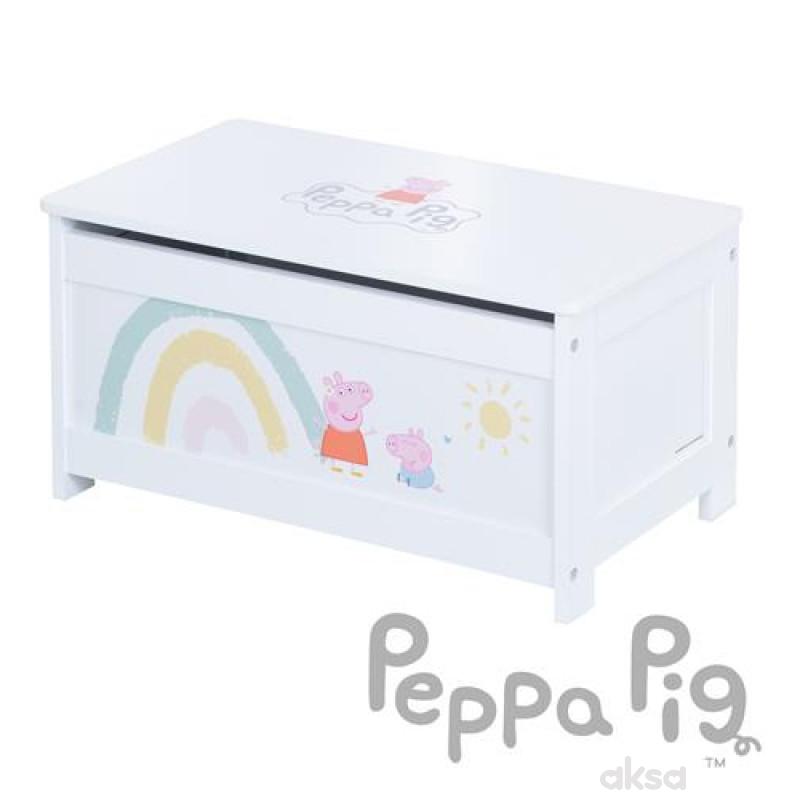 Roba Kids Drvena kutija za igračke Peppa Pig 