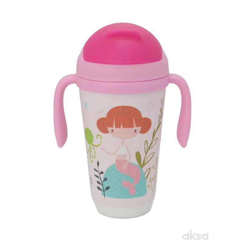 Baby Chef flašica sa slamčicom sirena 350ml 