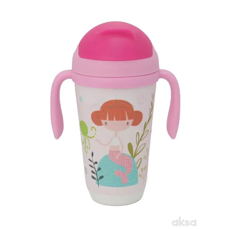 Baby Chef flašica sa slamčicom sirena 350ml