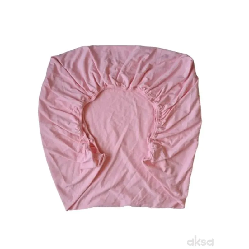 Lillo&Pippo čaršav sa lastišem roze, 60x120cm 