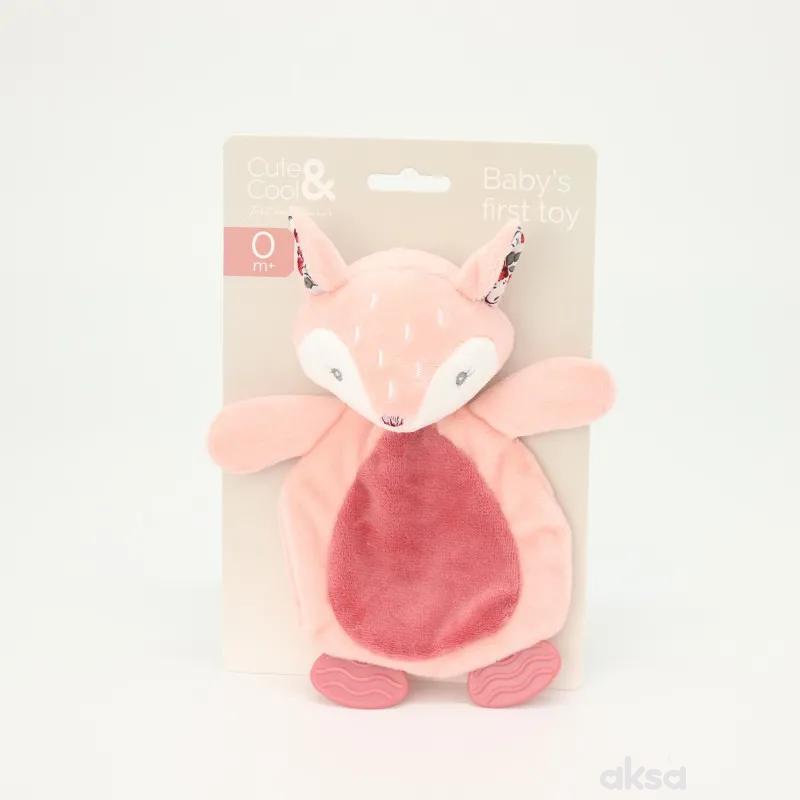 Cute&Cool plišana šuškalica sa glodalicom jelen 