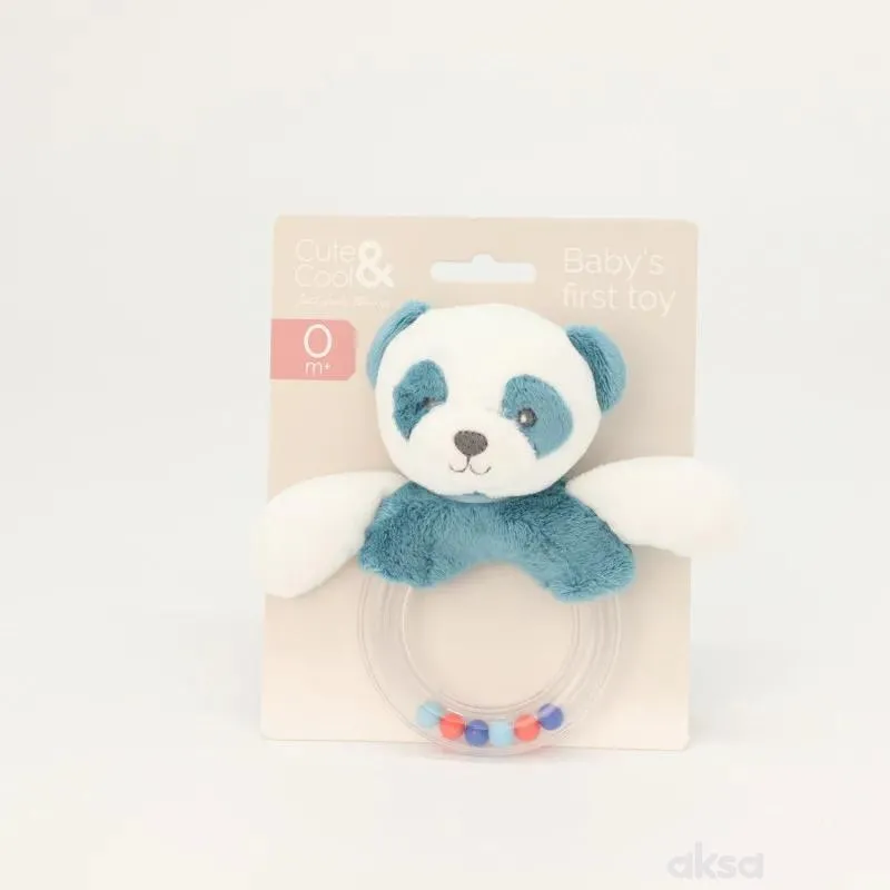 Cute&Cool plišana plastična zvečka panda 