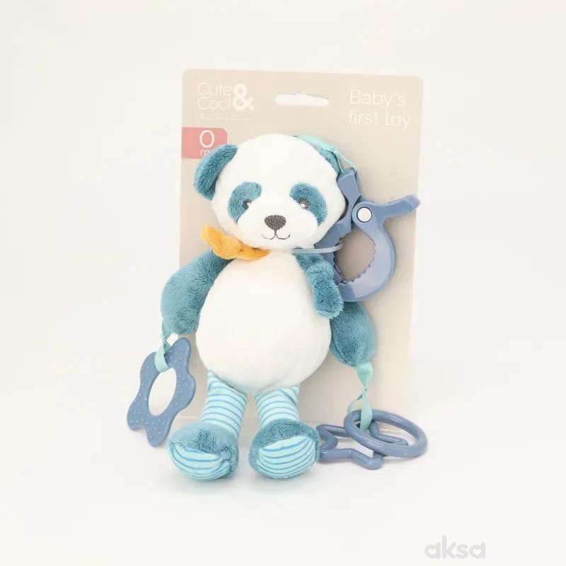 Cute&Cool plišana igračka sa zvečkom panda 