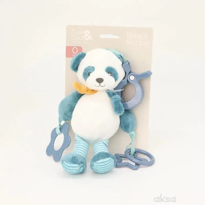 Cute&Cool plišana igračka sa zvečkom panda 