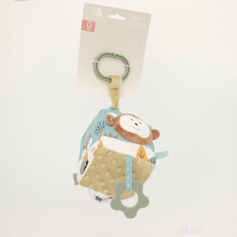 Cute&Cool plišana kocka sa glodalicom majmun 