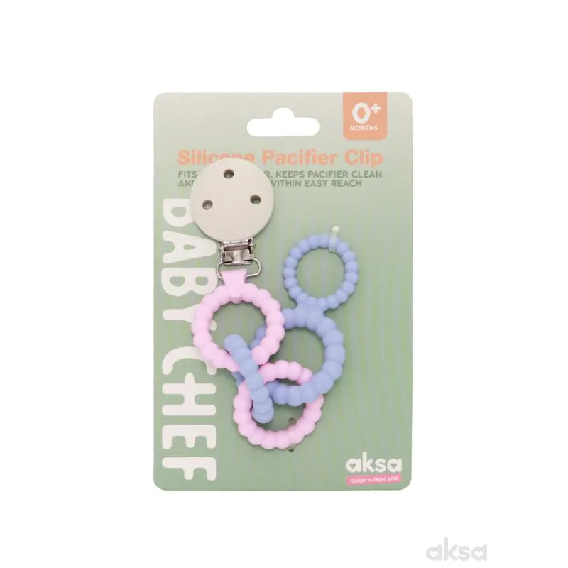 Baby Chef silikonski lančić za lažu, lila 