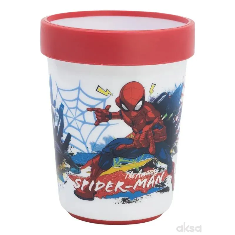 Stor neklizajuća čaša 260ml, Spiderman 