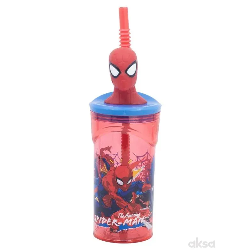 Stor flašica sa 3D figurom 360ml, Spiderman 