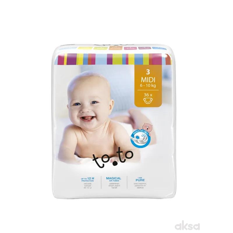 Tosama to.to pelene 3 midi 6-10kg, 36kom 