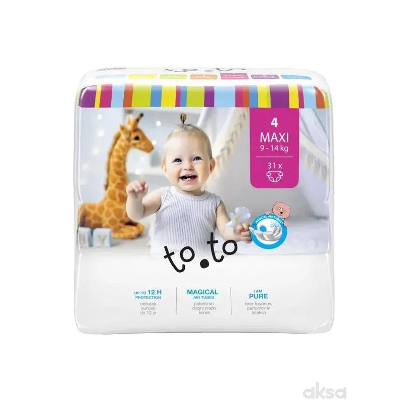 Tosama to.to pelene 4 maxi 9-14kg, 31kom