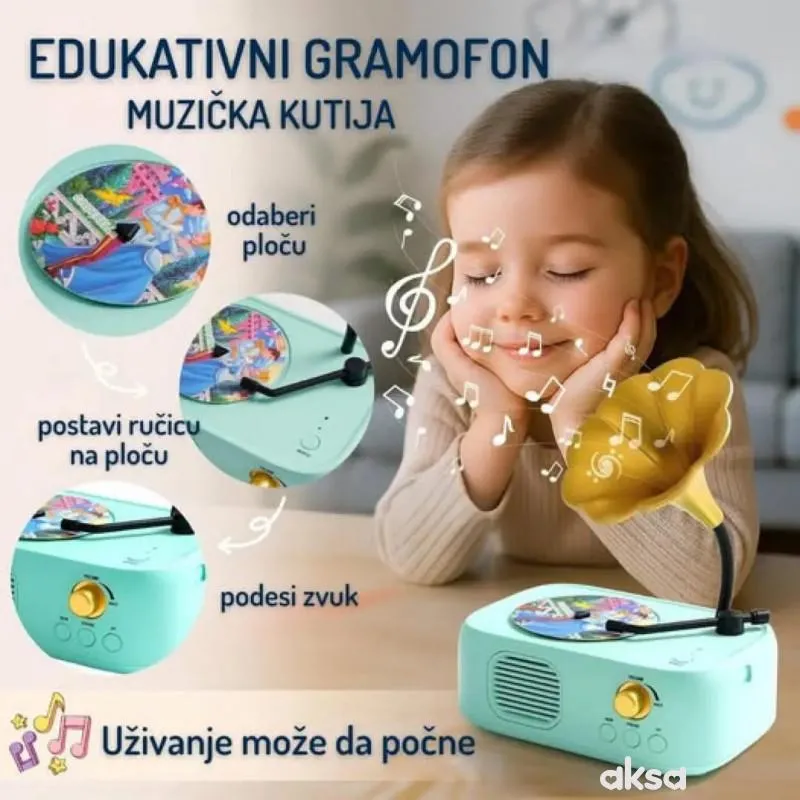 Edukativno/kreativna igracka-SR Gramofon Bluetooth 
