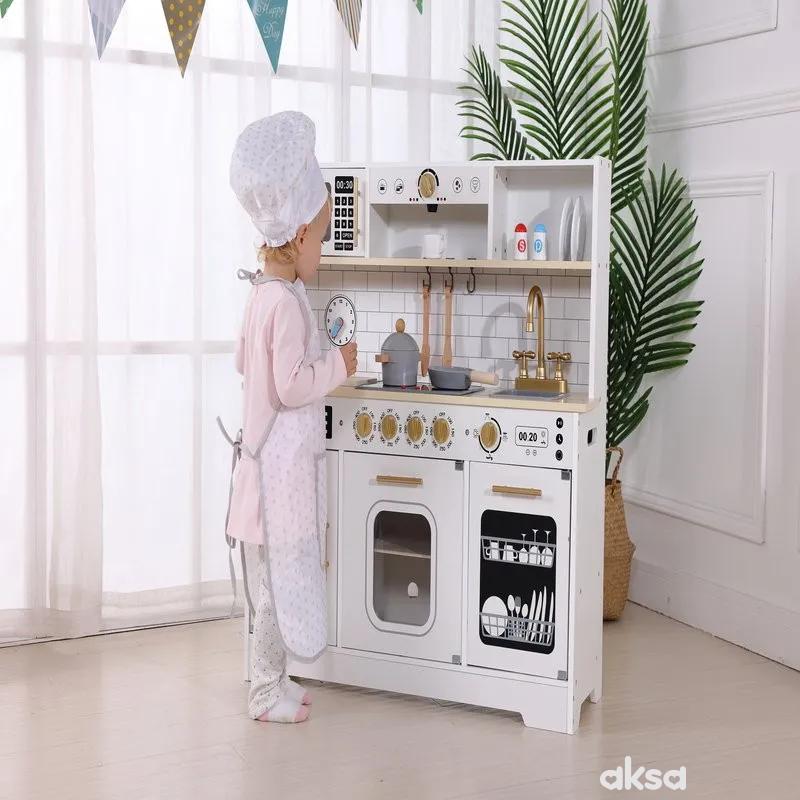 Cute&Cool drvena igračka bela kuhinja XL 