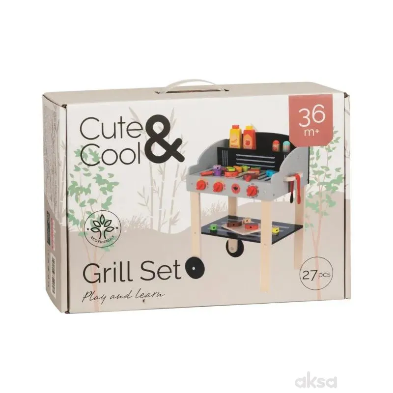 Cute&Cool drvena igračka roštilj 