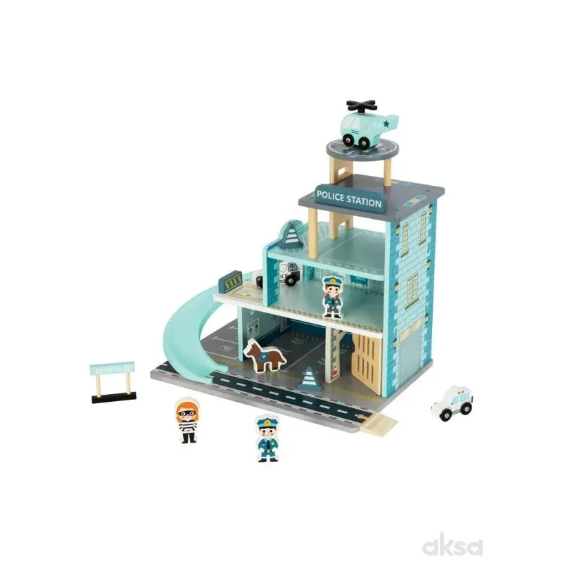 Cute&Cool drvena igračka policijska stanica 