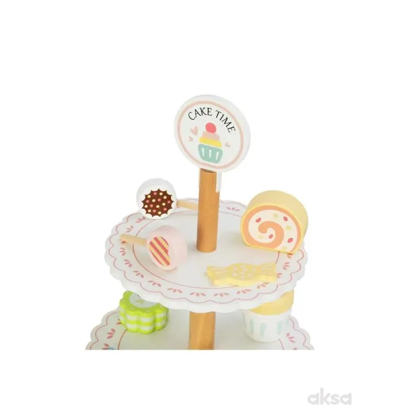 Cute&Cool drvena igračka stalak za kolače 