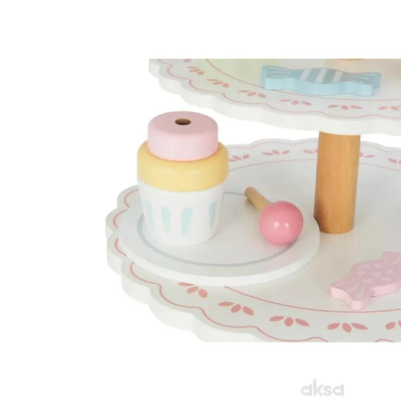 Cute&Cool drvena igračka stalak za kolače 