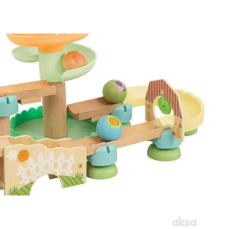 Cute&Cool drvena igračka tobogan sa više funkcija 