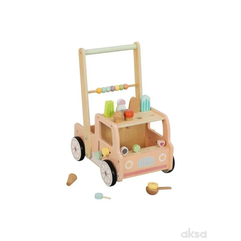 Cute&Cool drvena igračka guralica sa sladoledima 
