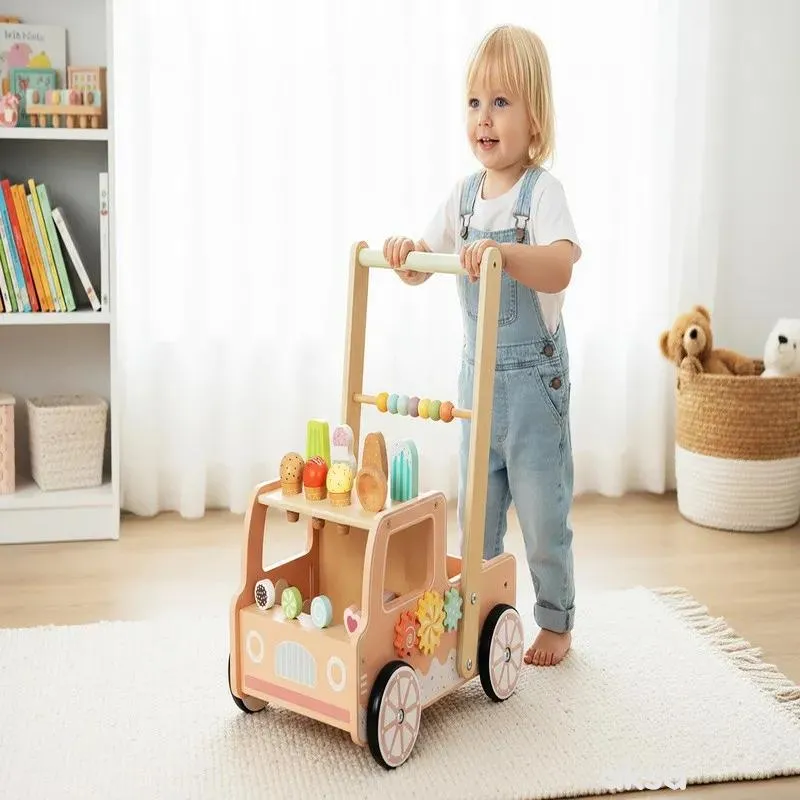 Cute&Cool drvena igračka guralica sa sladoledima 