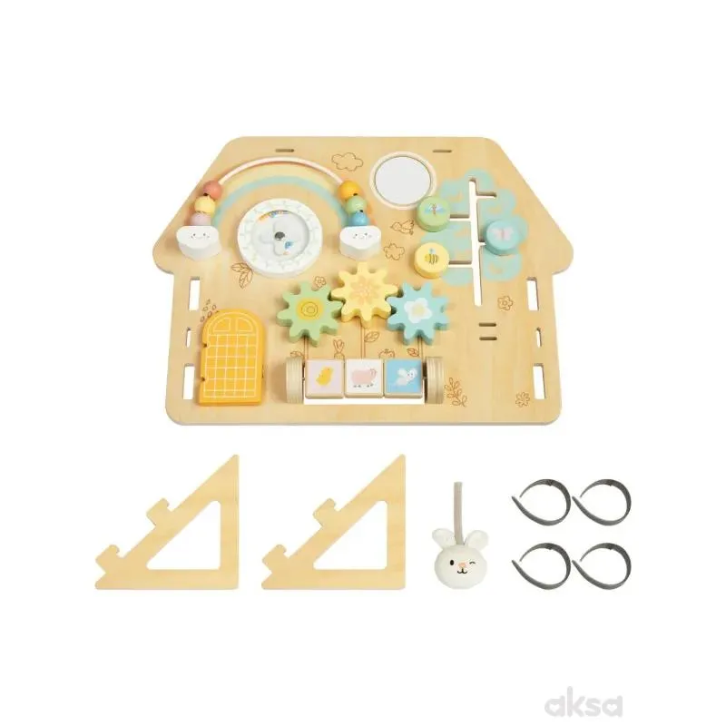 Cute&Cool drvena igračka tabla sa više funkcija 