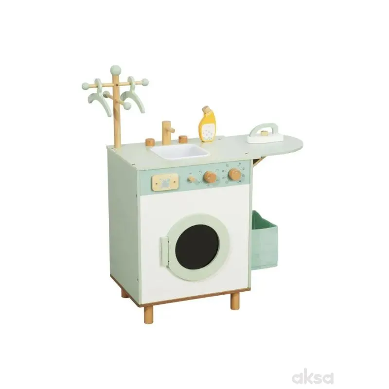 Cute&Cool drvena igračka veš mašina sa dodacima 