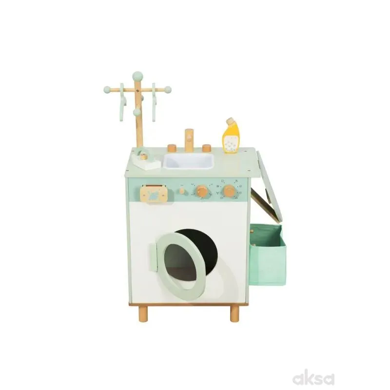 Cute&Cool drvena igračka veš mašina sa dodacima 
