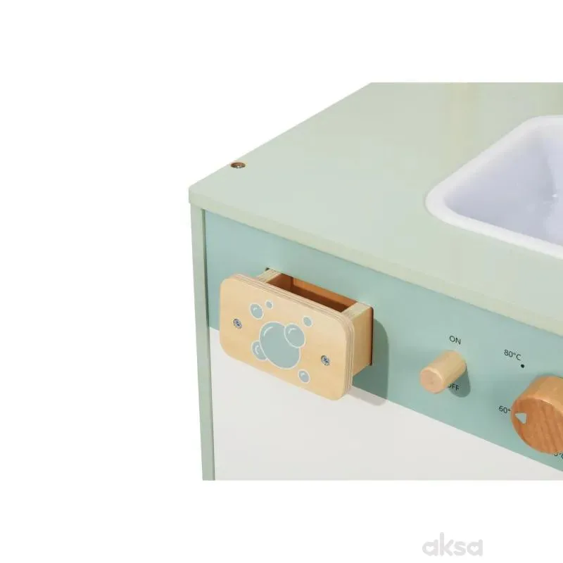 Cute&Cool drvena igračka veš mašina sa dodacima 