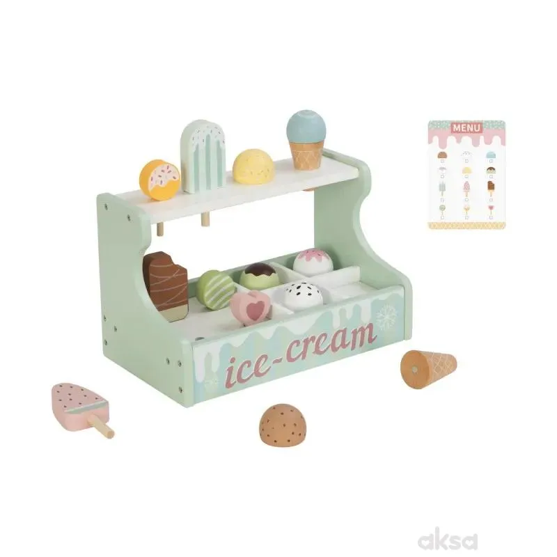 Cute&Cool drvena igračka stalak sa sladoledima 