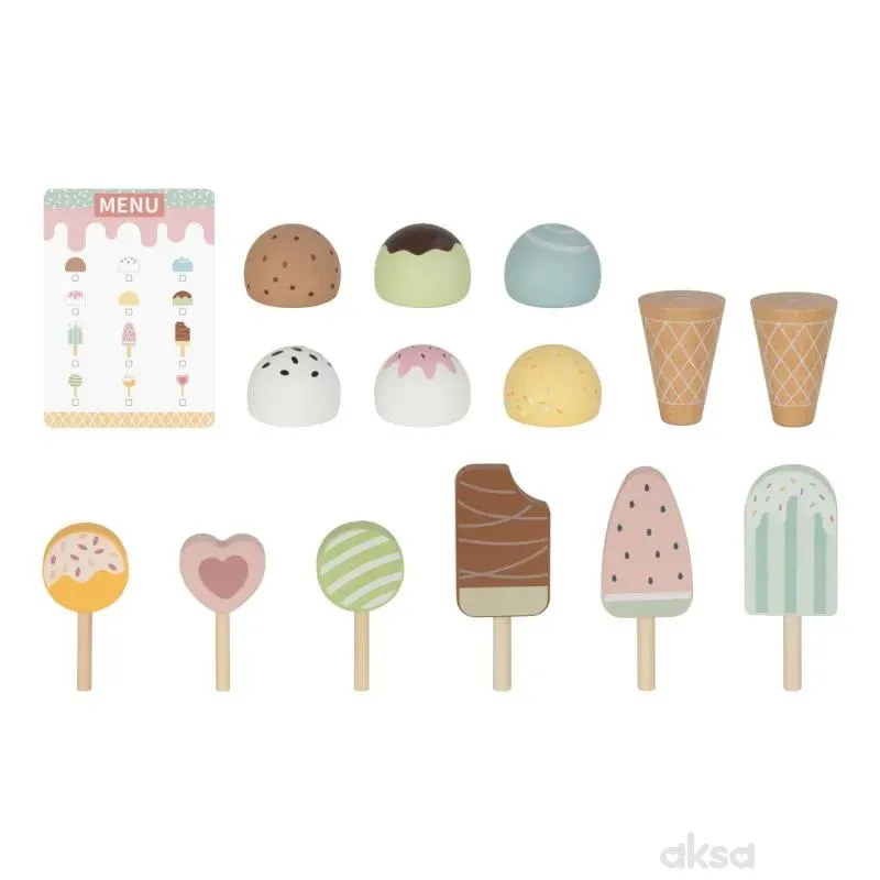 Cute&Cool drvena igračka stalak sa sladoledima 