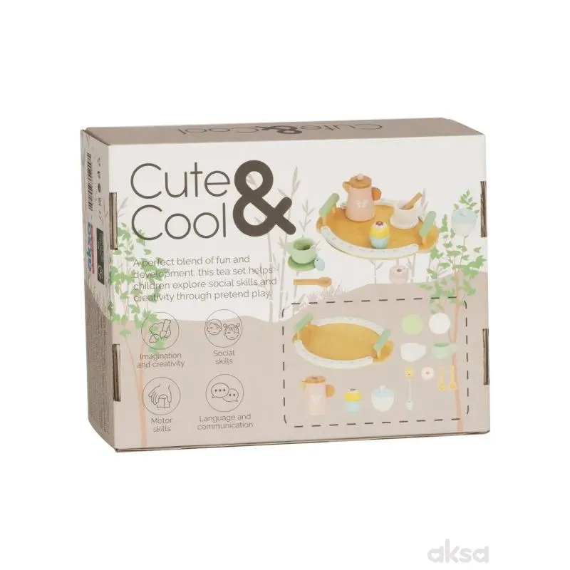Cute&Cool drvena igračka čajanka 