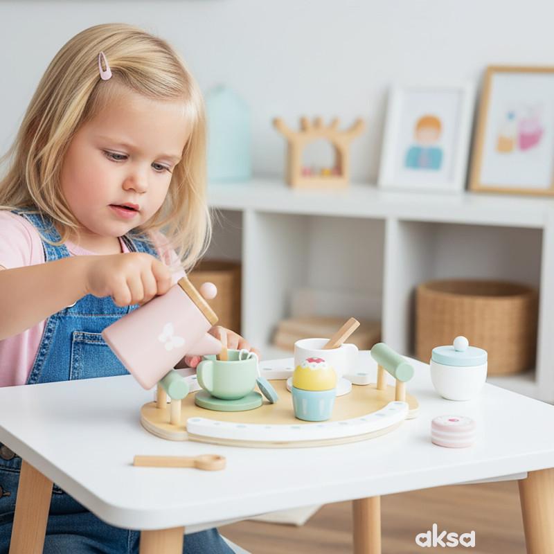 Cute&Cool drvena igračka čajanka 